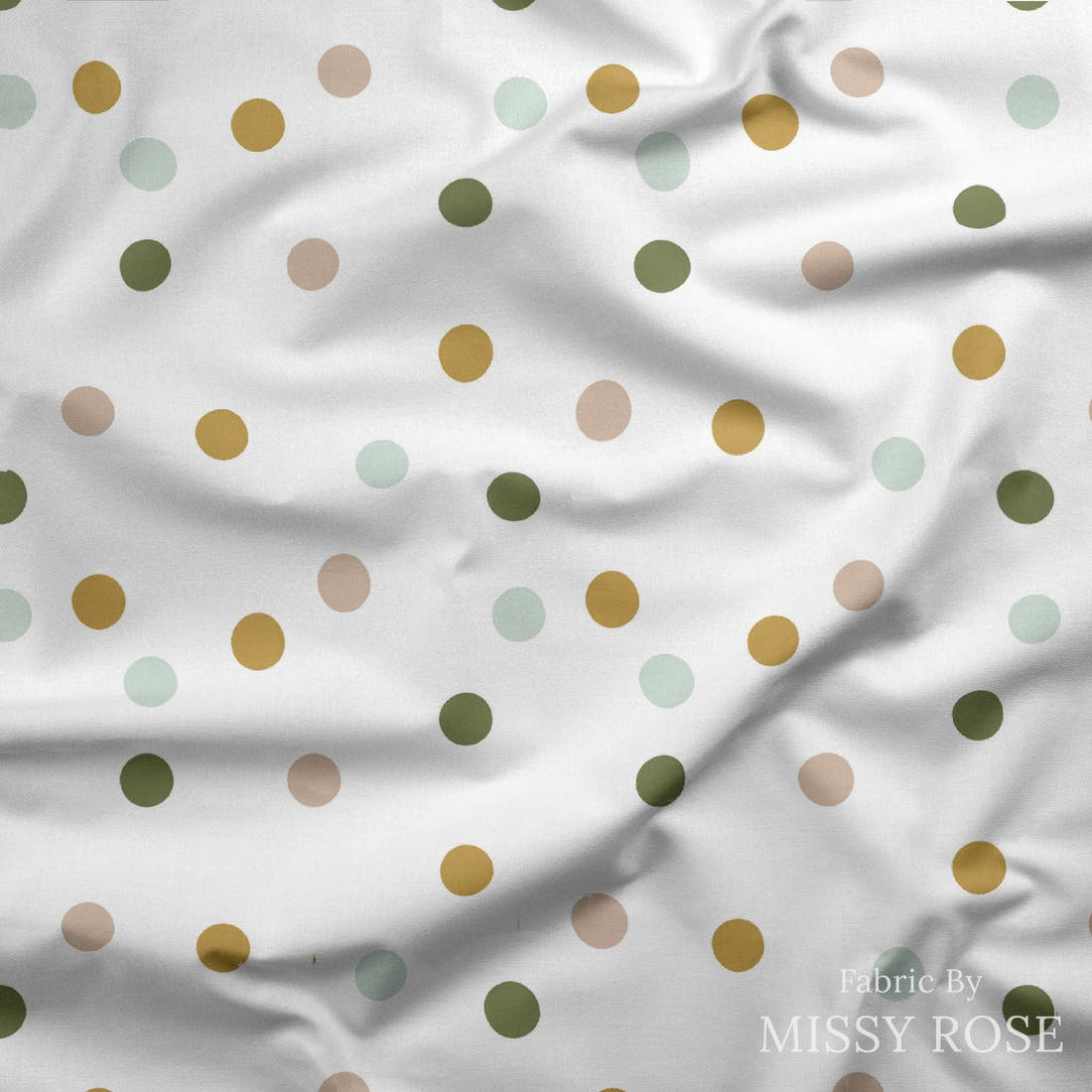 Indy Bloom Fabric Daisy Dreams Confetti 09 draped fabric mockup - custom printed fabric by the metre | Fabric by Missy Rose