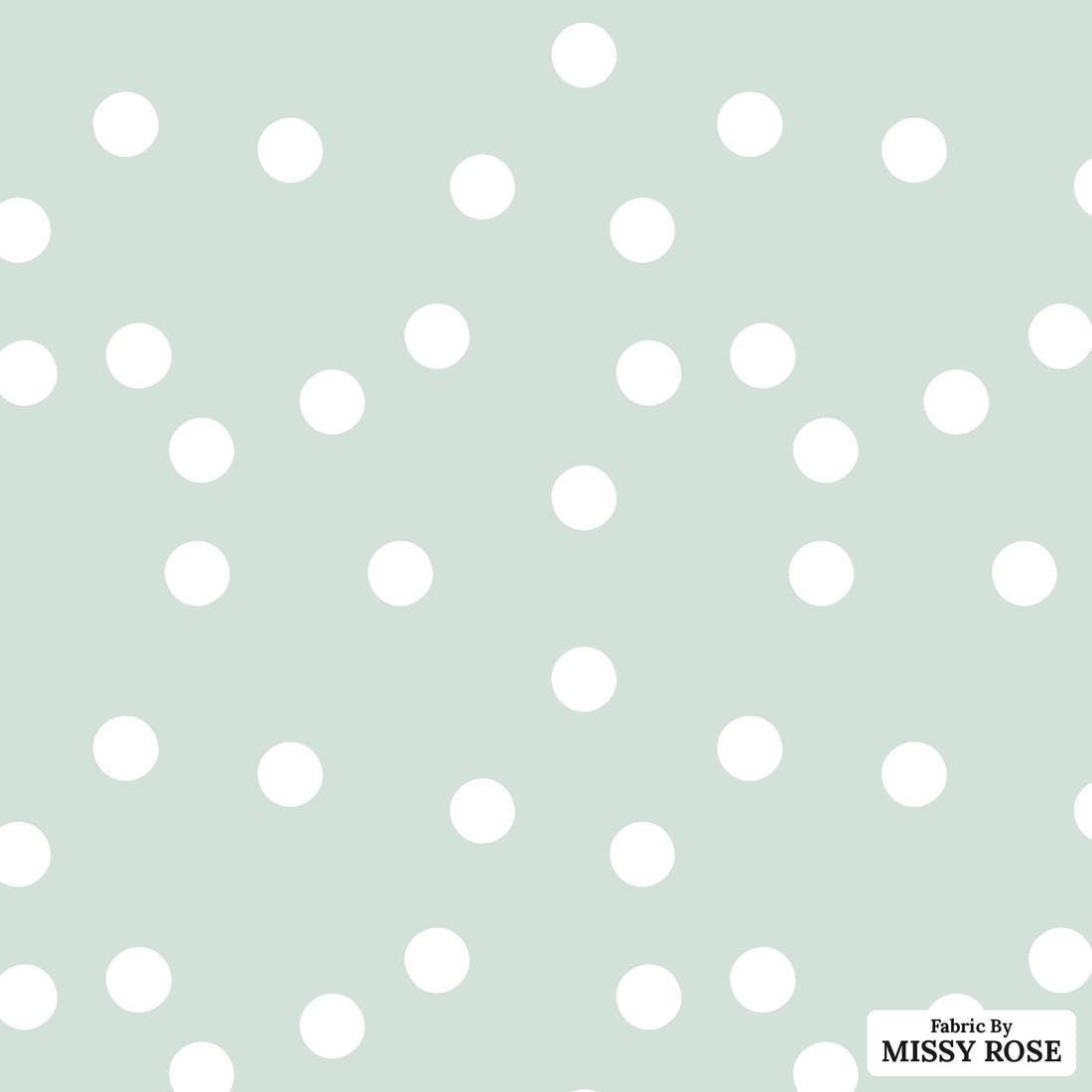 Indy Bloom Fabric Daisy Dreams Dots on Ice 11 flat view of the printed design | Fabric by Missy Rose