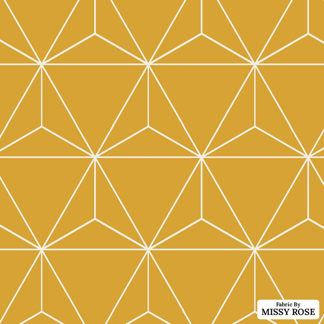 Indy Bloom Fabric Desert Rose Luxe Mustard 18 flat view of the printed design | Fabric by Missy Rose