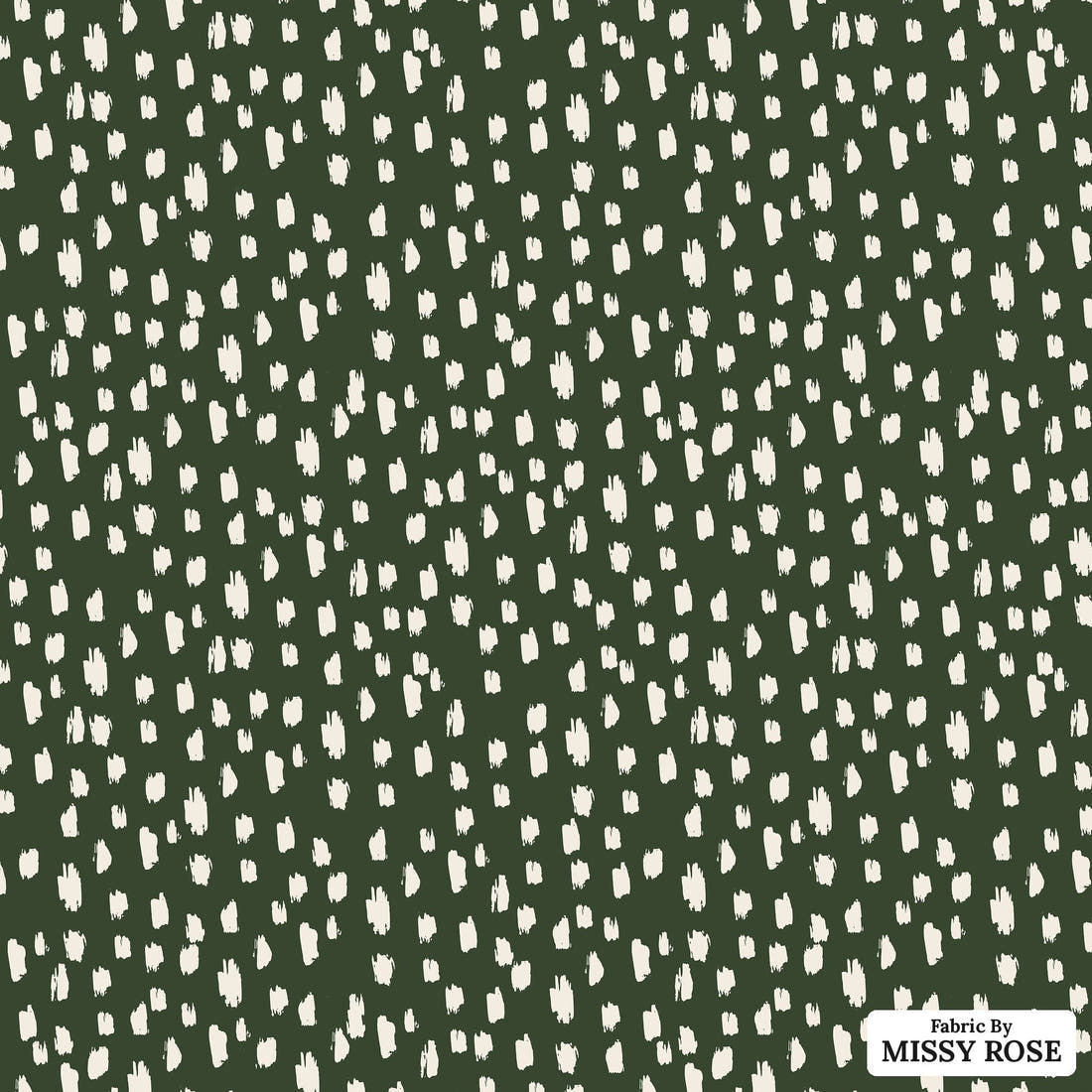 Indy Bloom Fabric Desert Rose Mammillaria Olive 16 flat view of the printed design | Fabric by Missy Rose
