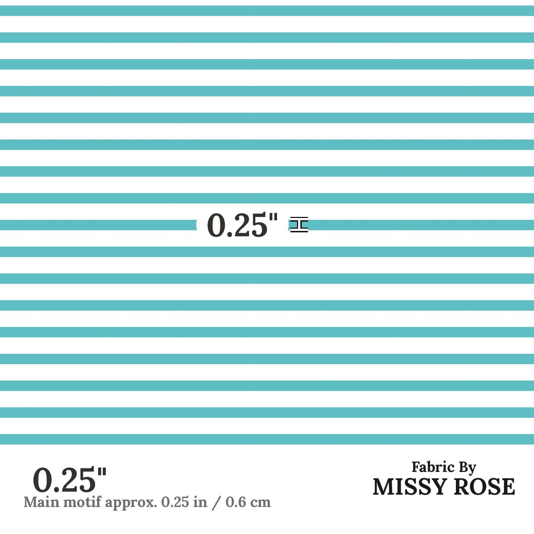 Indy Bloom Fabric Dragonfly Dreams Blue Stripe 06 0.25 inch print scale guide | Fabric by Missy Rose