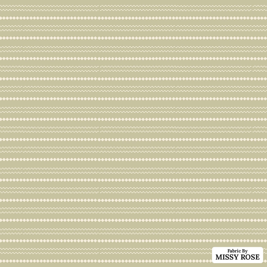 Indy Bloom Fabric Easter Party Knit in Sage 23 flat view of the printed design | Fabric by Missy Rose