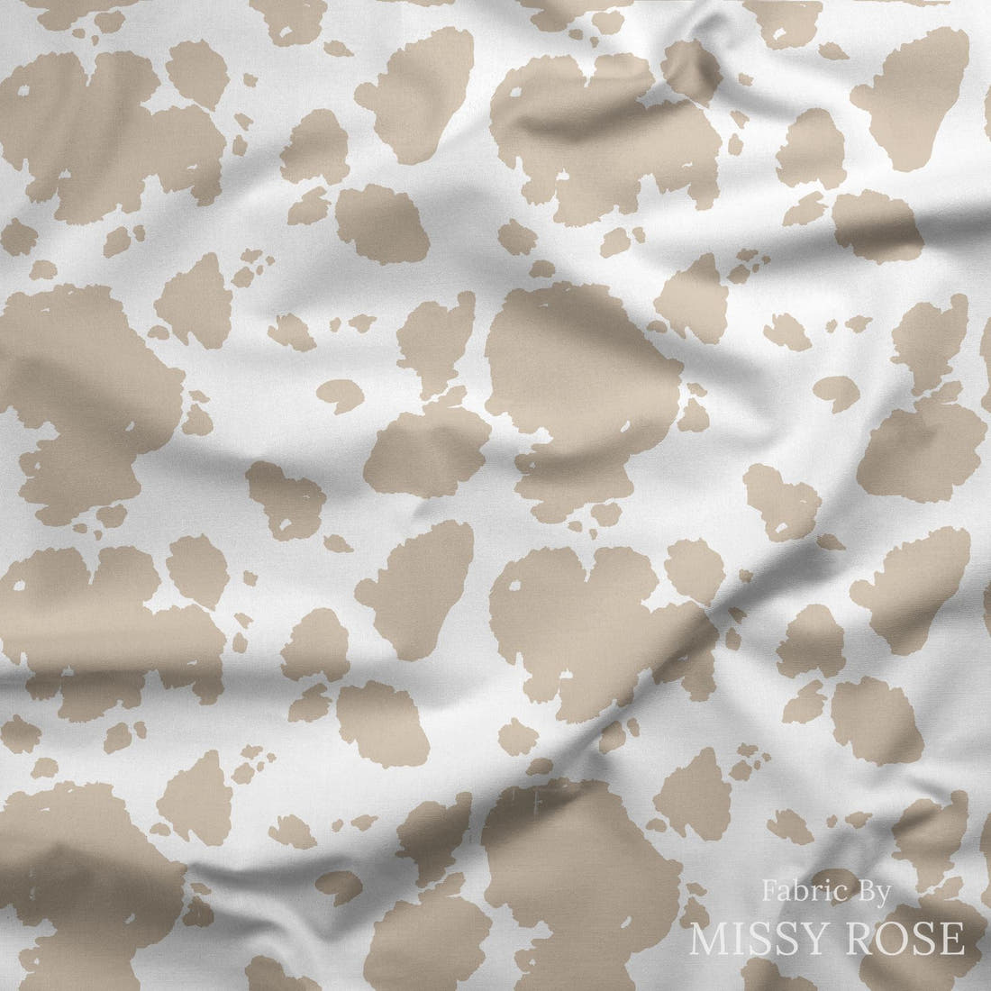Indy Bloom Fabric Farmhouse Jersey 07 draped fabric mockup - custom printed fabric by the metre | Fabric by Missy Rose