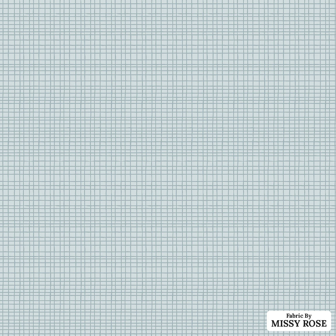 Indy Bloom Fabric Farmhouse Tweed in Jean Blue 13 flat view of the printed design | Fabric by Missy Rose