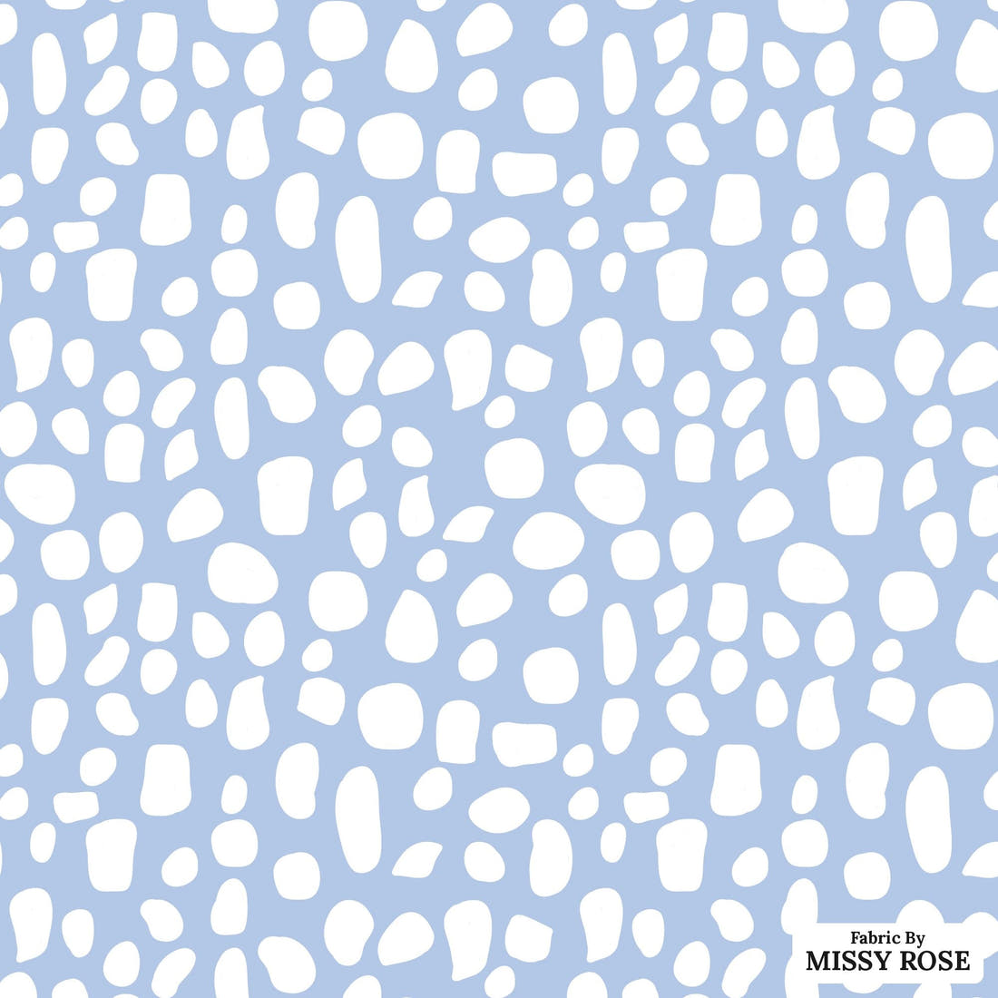 Indy Bloom Fabric Flamingo Summer Pebble Blue 10 flat view of the printed design | Fabric by Missy Rose
