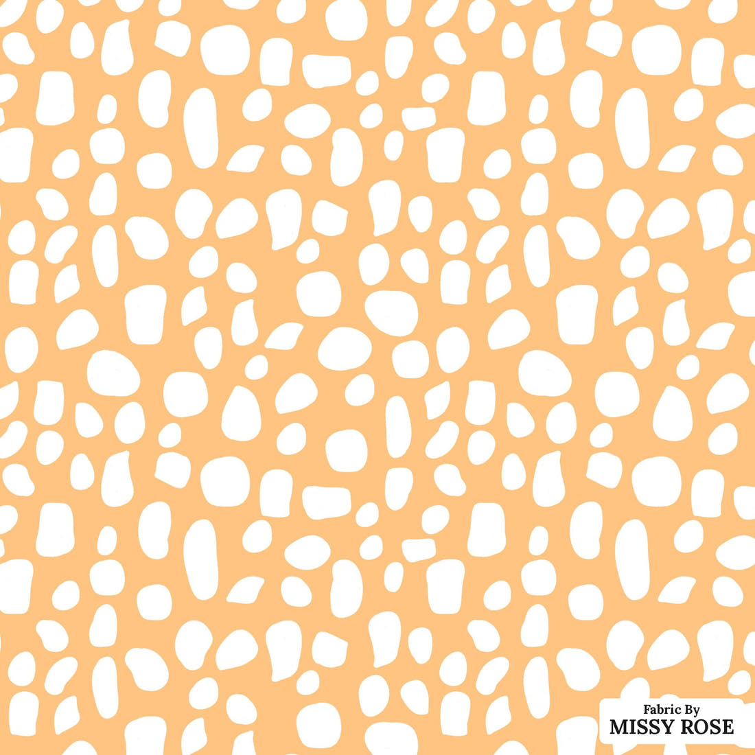 Indy Bloom Fabric Flamingo Summer Pebble Orange 11 flat view of the printed design | Fabric by Missy Rose