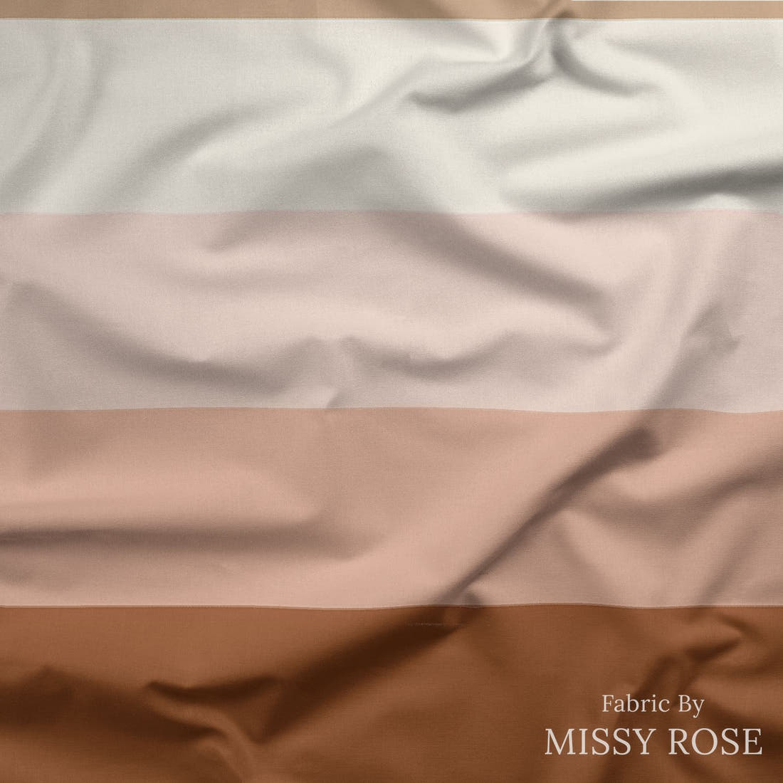 Indy Bloom Fabric Flower Child Blush Ombre stripes 08 draped fabric mockup - custom printed fabric by the metre | Fabric by Missy Rose