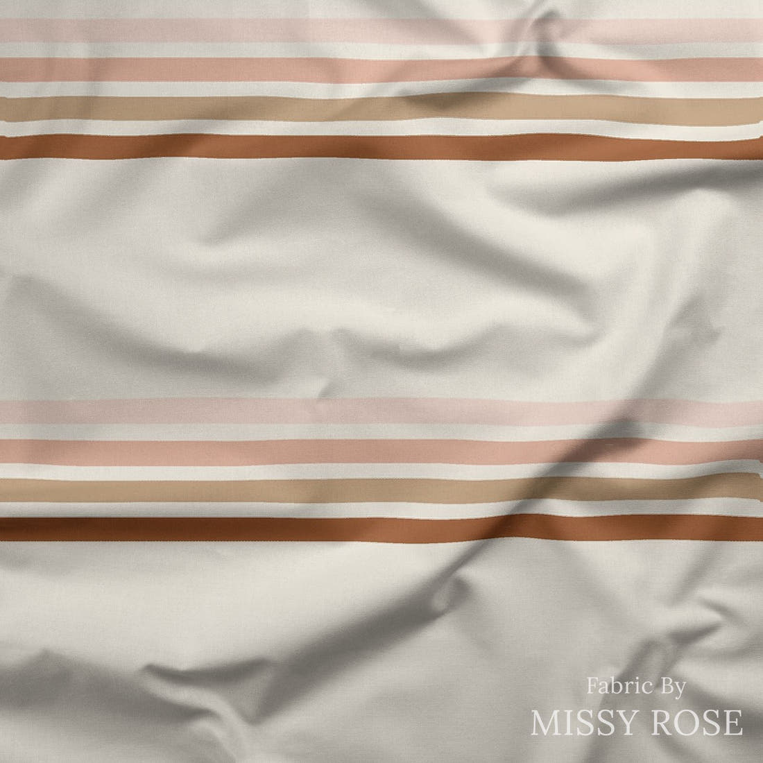 Indy Bloom Fabric Flower Child Sunset stripes 09 draped fabric mockup - custom printed fabric by the metre | Fabric by Missy Rose