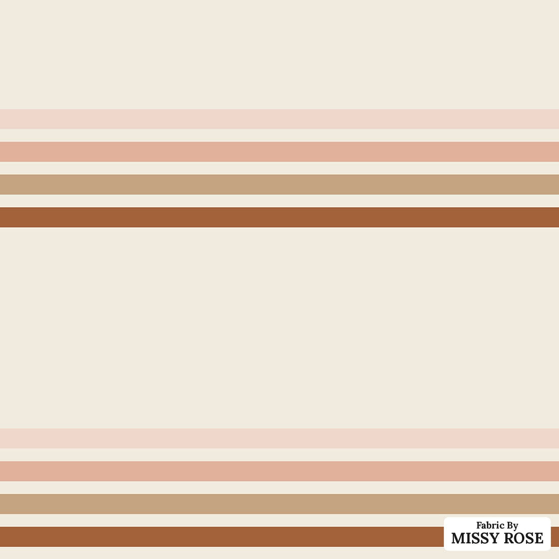 Indy Bloom Fabric Flower Child Sunset stripes 09 flat view of the printed design | Fabric by Missy Rose