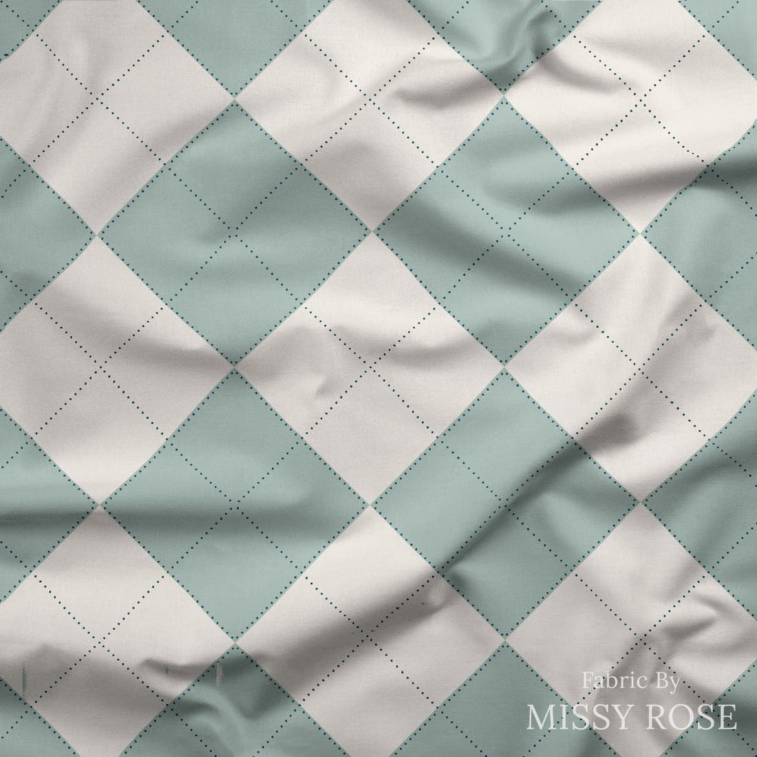 Indy Bloom Fabric Frosty and Bright Sweater 10 draped fabric mockup - custom printed fabric by the metre | Fabric by Missy Rose