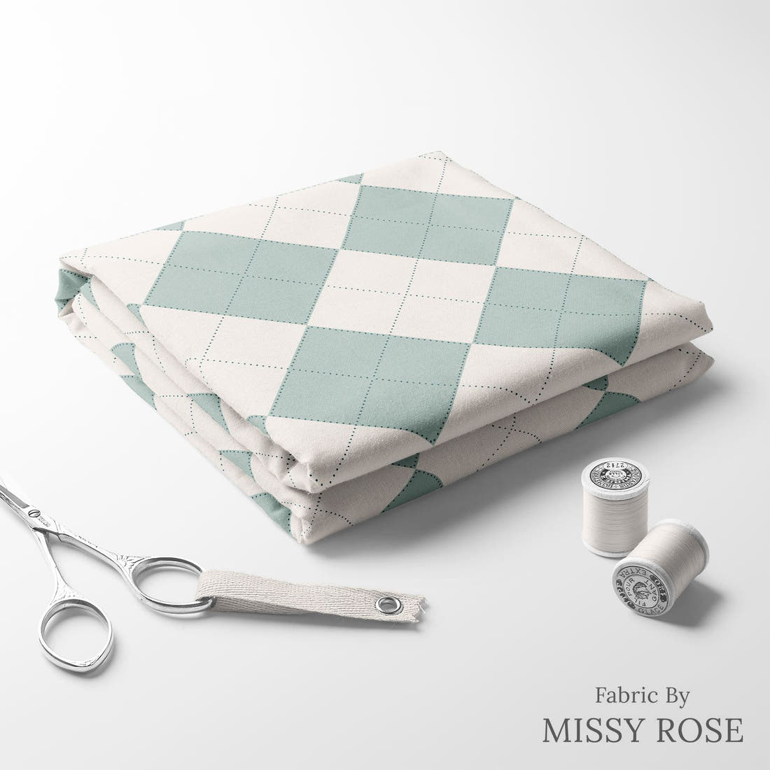 Indy Bloom Fabric Frosty and Bright Sweater 10 folded fabric stack with matching thread - pre-order fabric Australia | Fabric by Missy Rose