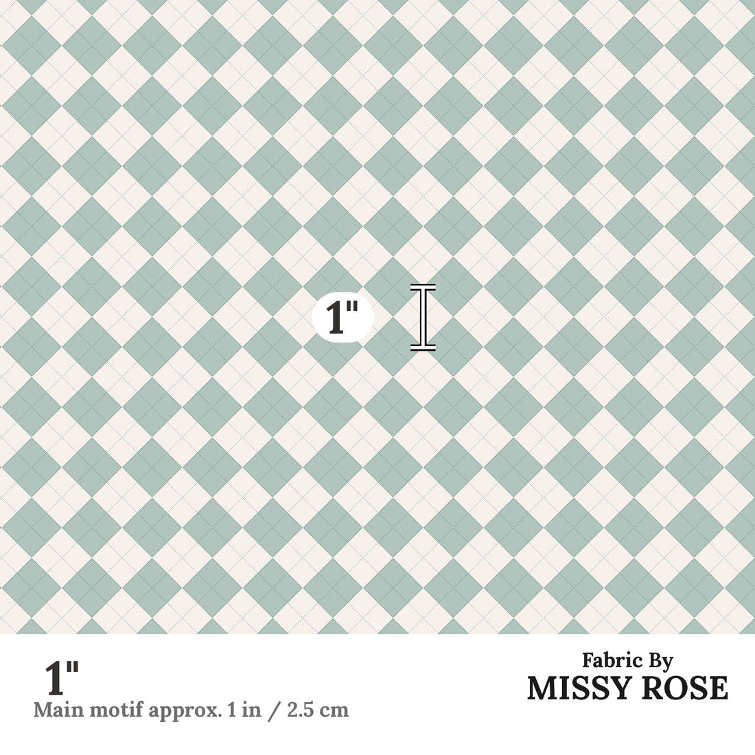 Indy Bloom Fabric Frosty and Bright Sweater 10 1 inch print scale guide | Fabric by Missy Rose