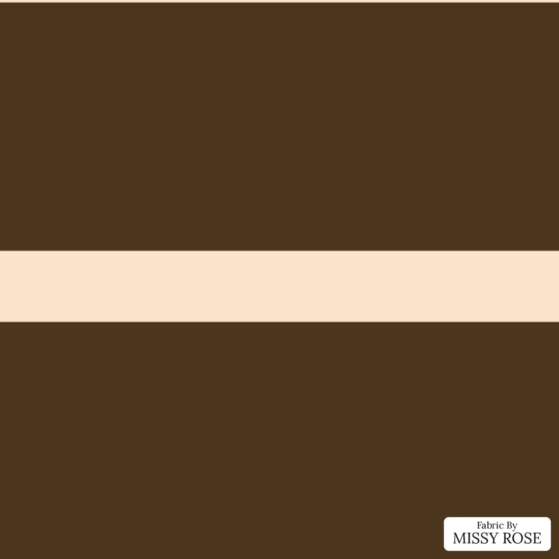 Indy Bloom Fabric Golden Autumn Brown Stripe 08 flat view of the printed design | Fabric by Missy Rose
