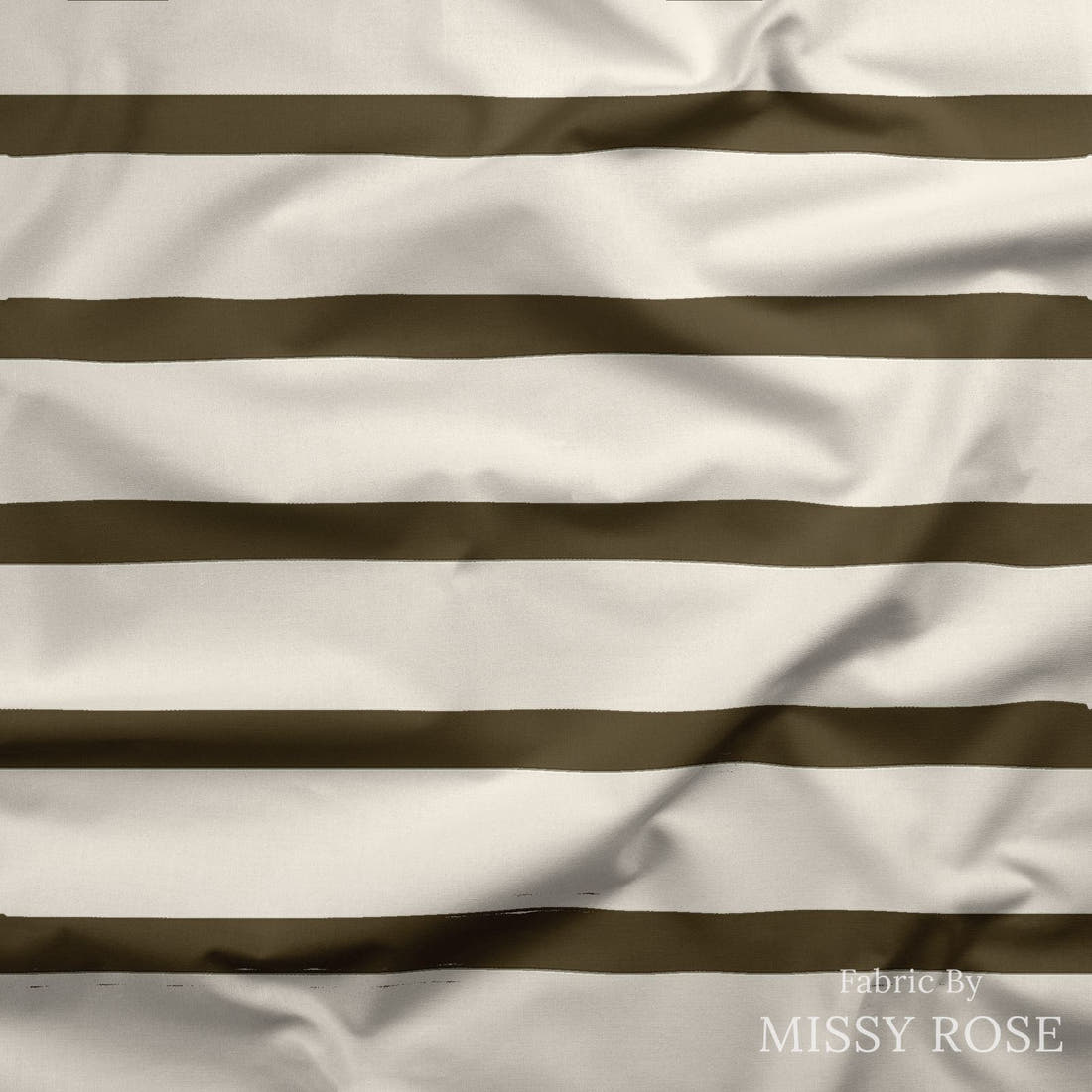 Indy Bloom Fabric Golden Girl Stripe in Coffee Bean 10 draped fabric mockup - custom printed fabric by the metre | Fabric by Missy Rose