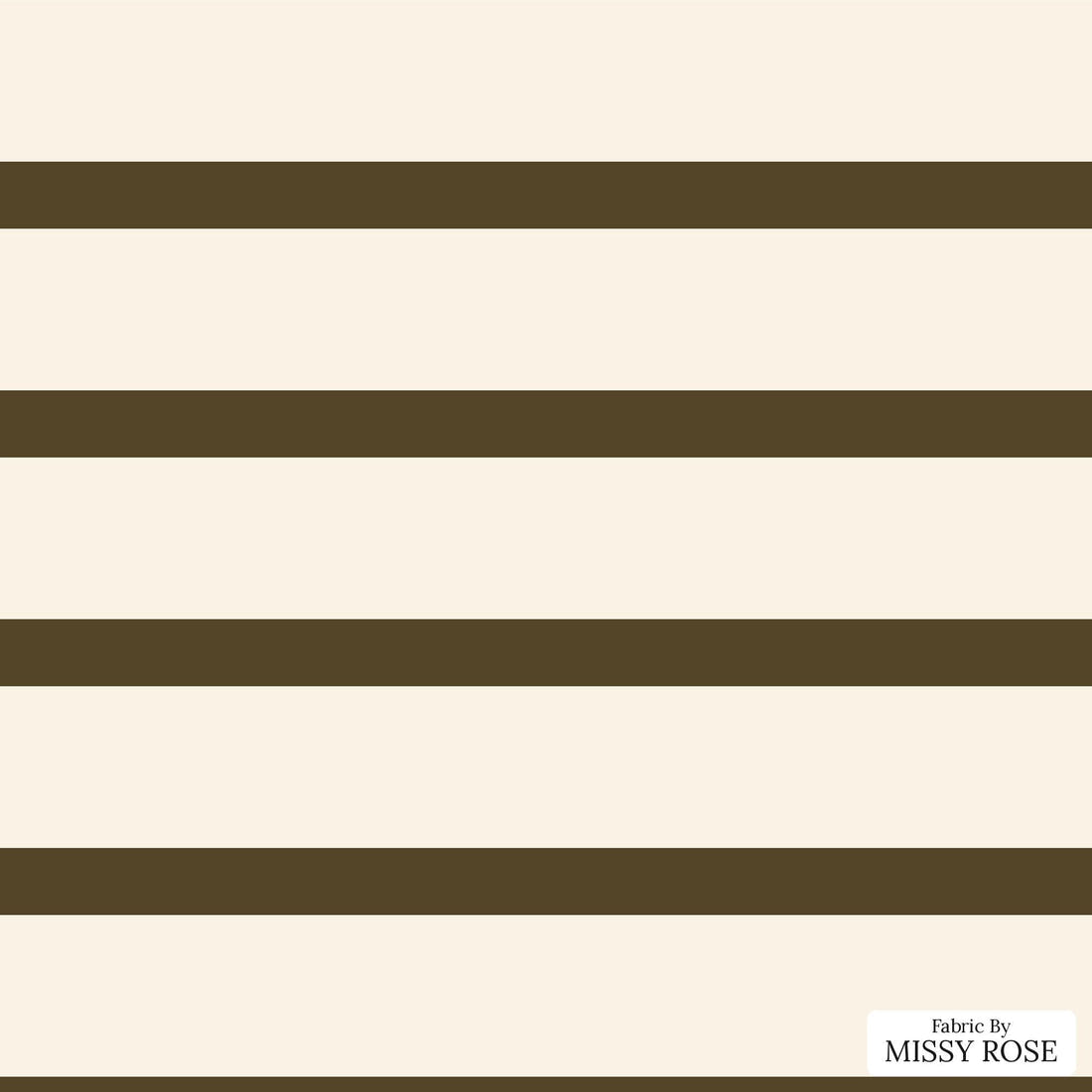 Indy Bloom Fabric Golden Girl Stripe in Coffee Bean 10 flat view of the printed design | Fabric by Missy Rose