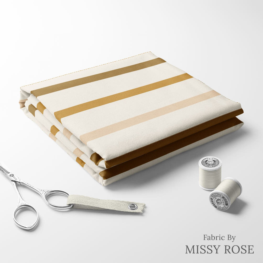 Indy Bloom Fabric Grandmas Garden Autumn Stripe 24 folded fabric stack with matching thread - pre-order fabric Australia | Fabric by Missy Rose