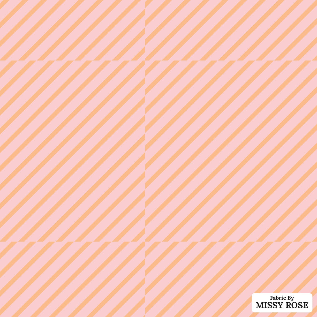 Indy Bloom Fabric Gumdrop Florals Candy Stripe 07 flat view of the printed design | Fabric by Missy Rose