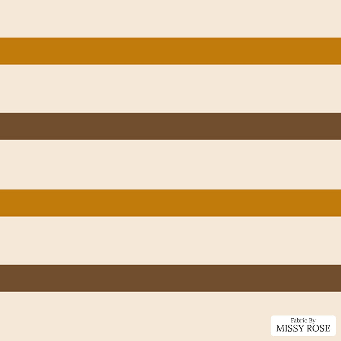 Indy Bloom Fabric Hocus Pocus Caramel Chocolate Stripe 16 flat view of the printed design | Fabric by Missy Rose