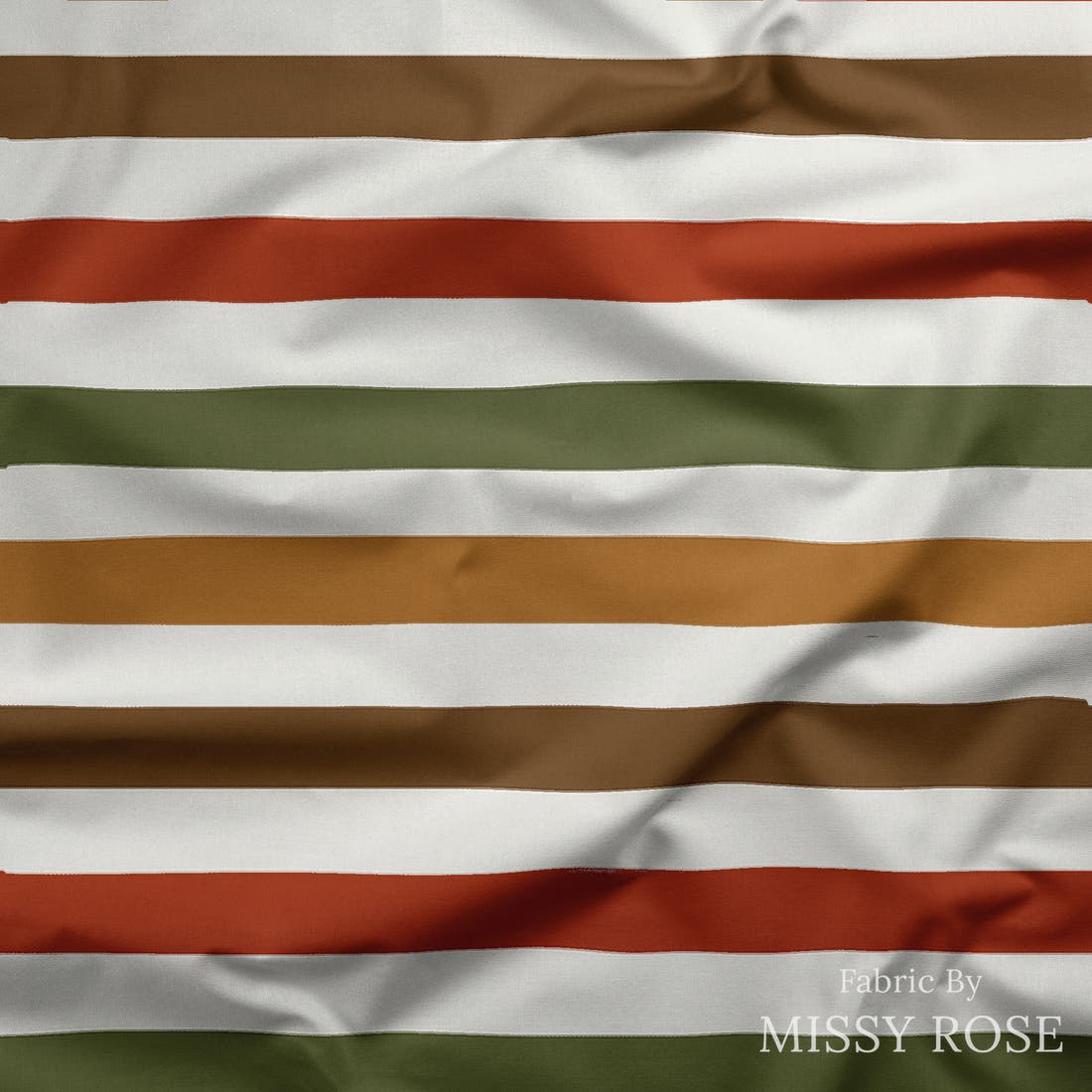 Indy Bloom Fabric Holly Jolly Stripes 12 draped fabric mockup - custom printed fabric by the metre | Fabric by Missy Rose