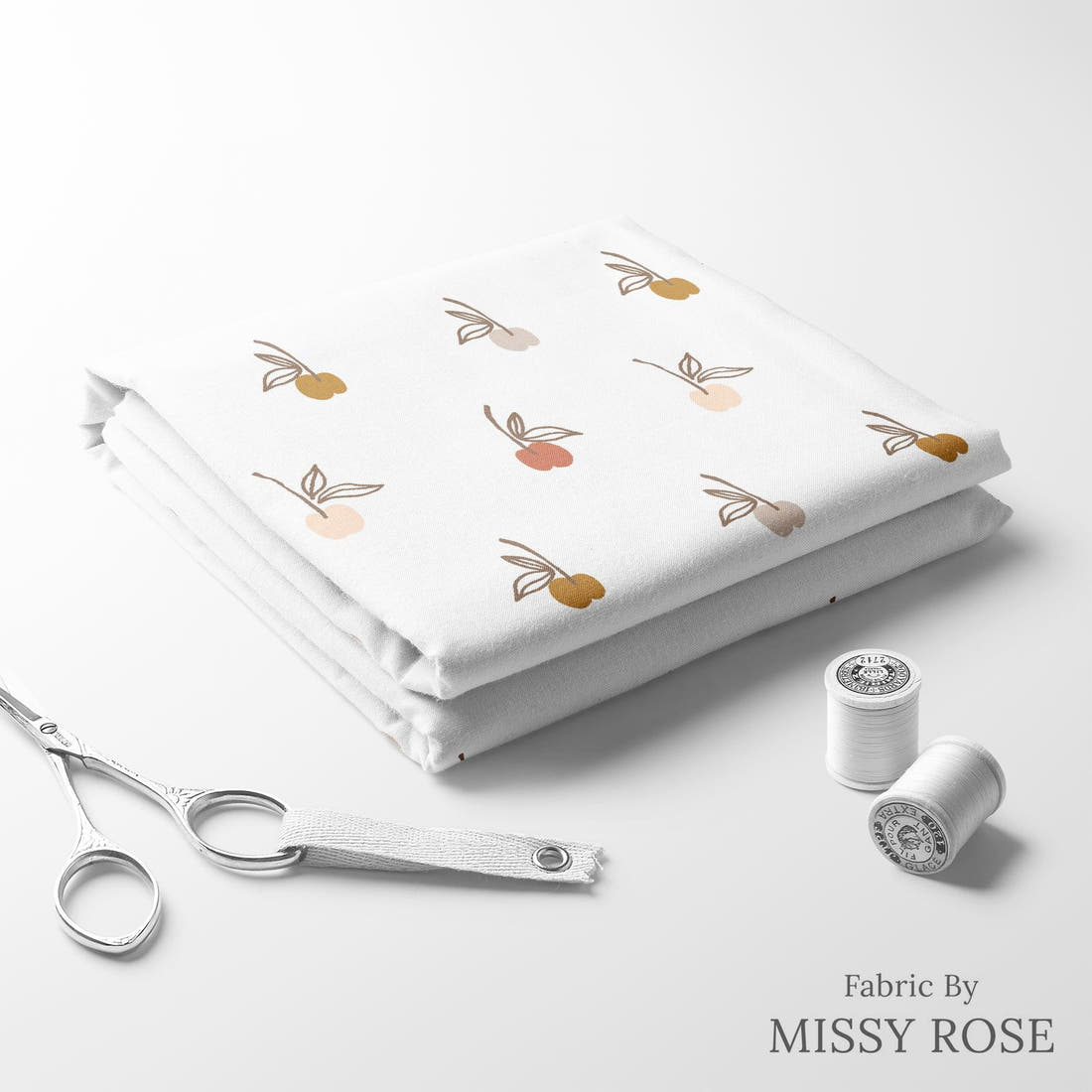 Indy Bloom Fabric Infatuated Valentine Cherry 13 folded fabric stack with matching thread - pre-order fabric Australia | Fabric by Missy Rose