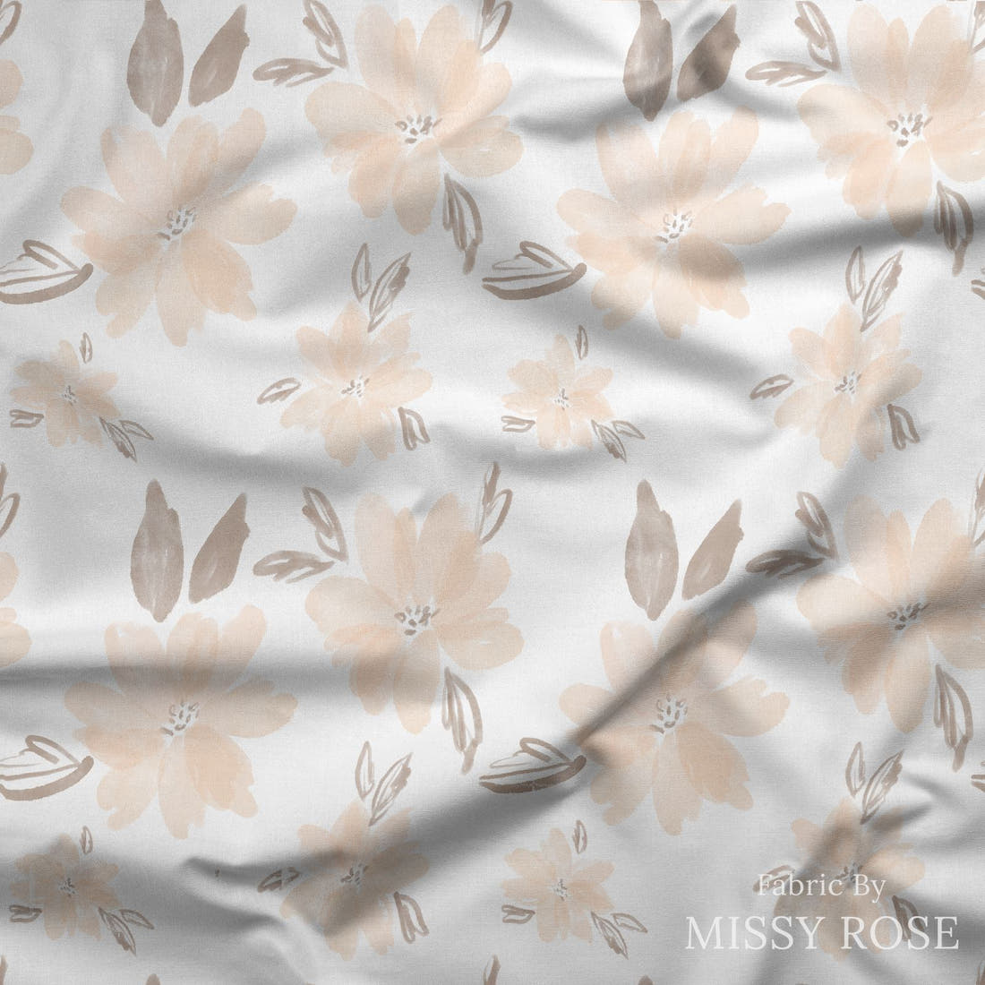 Indy Bloom Fabric Infatuated Valentine Dainty Darling 03 draped fabric mockup - custom printed fabric by the metre | Fabric by Missy Rose
