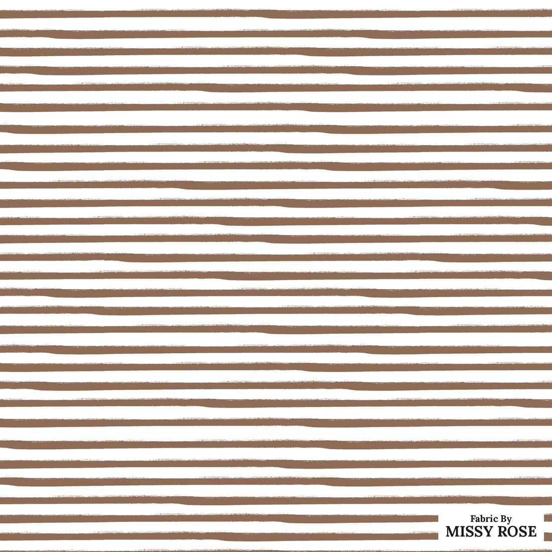 Indy Bloom Fabric Infatuated Valentine Painted Stripe Choc 17 flat view of the printed design | Fabric by Missy Rose