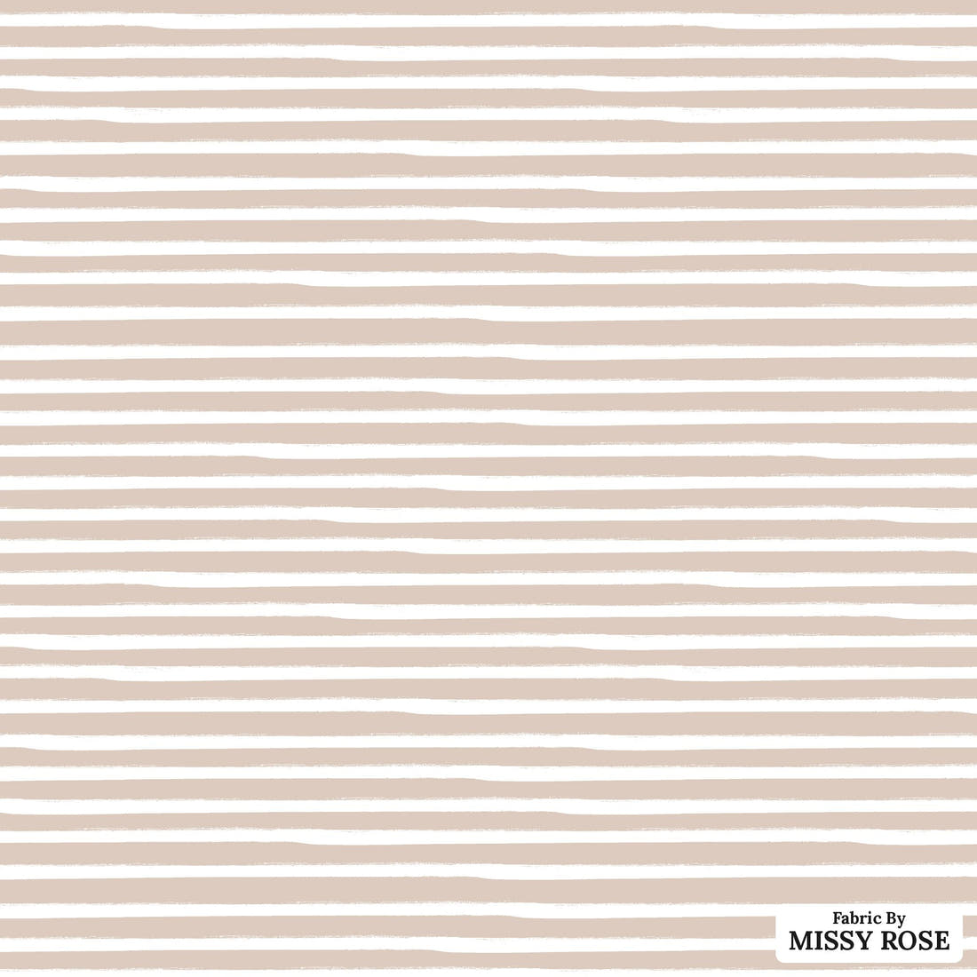 Indy Bloom Fabric Infatuated Valentine Painted Stripe Marshmallow 18 flat view of the printed design | Fabric by Missy Rose