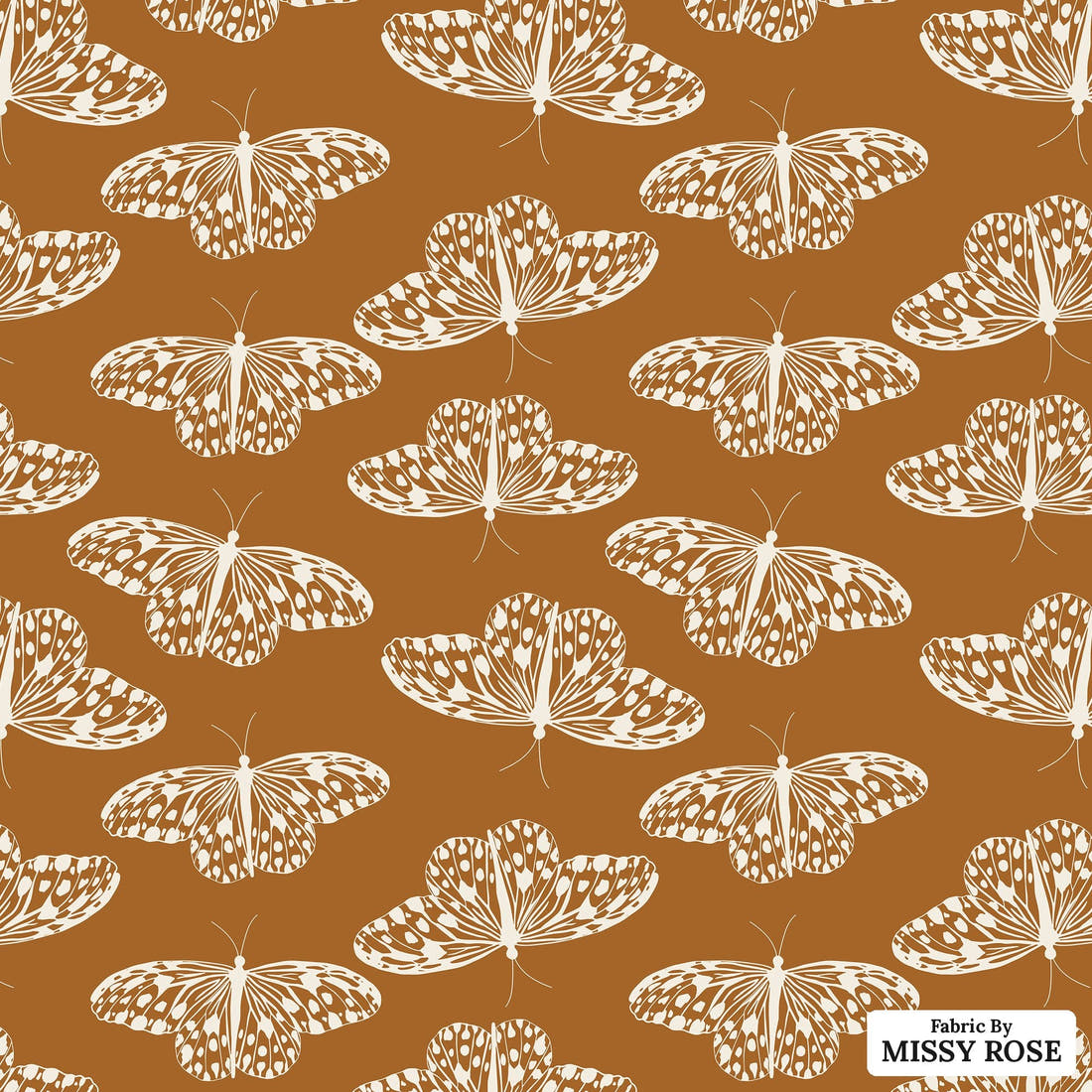 Indy Bloom Fabric Juliet Florals Monarch 02 flat view of the printed design | Fabric by Missy Rose