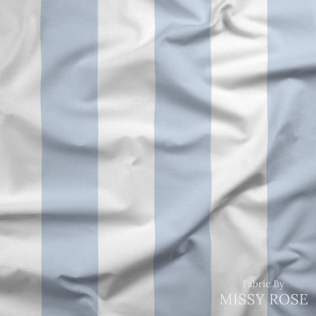 Indy Bloom Fabric Laguna Summer Beach Stripe In Periwinkle 26 draped fabric mockup - custom printed fabric by the metre | Fabric by Missy Rose