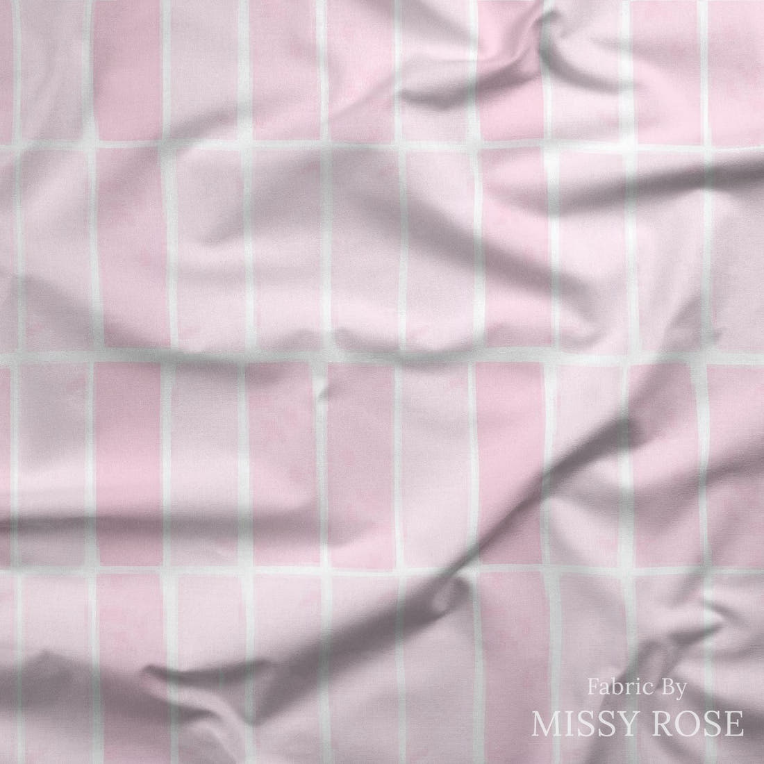 Indy Bloom Fabric Laguna Summer Beach Tiles In Bubblegum 19 draped fabric mockup - custom printed fabric by the metre | Fabric by Missy Rose