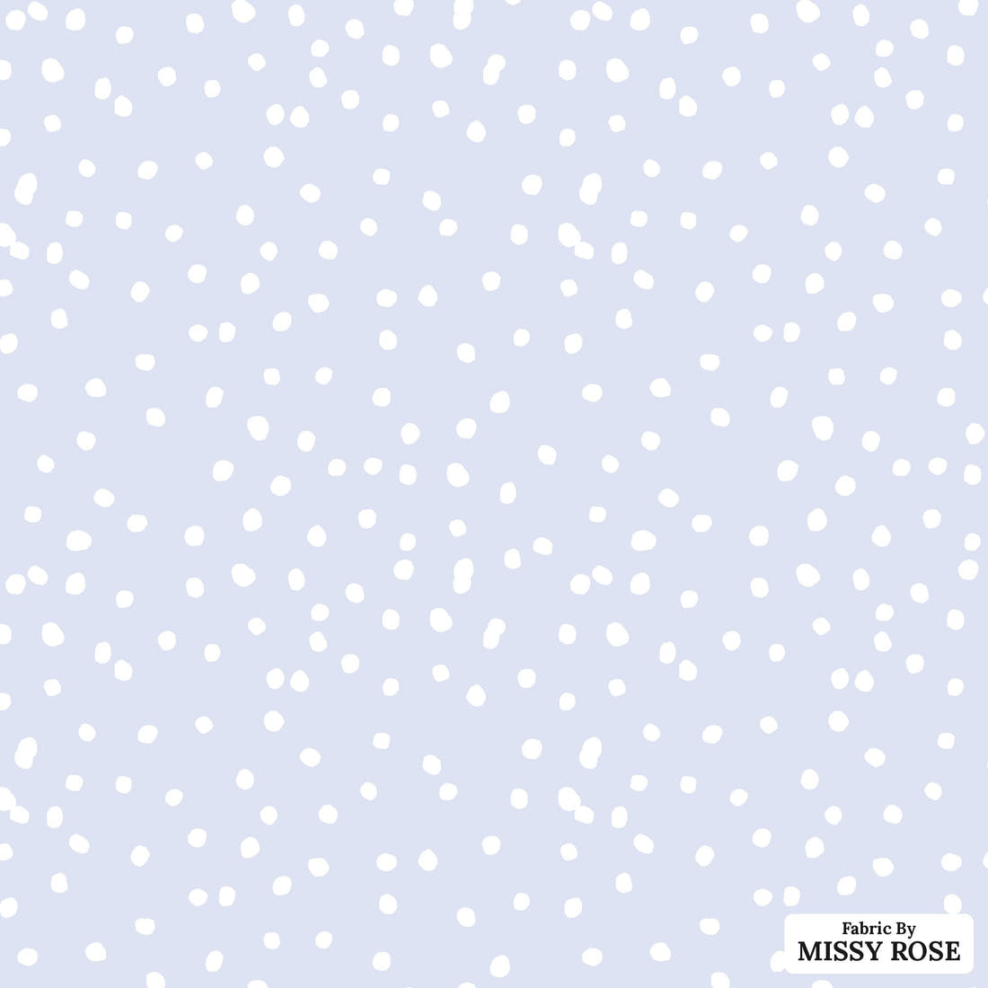 Indy Bloom Fabric Laguna Summer Polka Dot Bikini In Periwinkle 23 flat view of the printed design | Fabric by Missy Rose