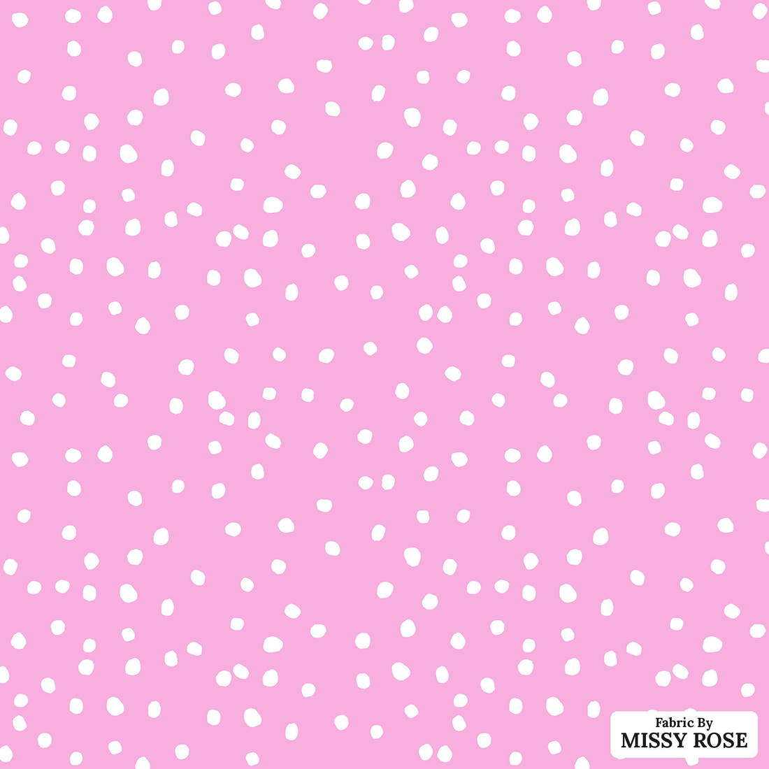 Indy Bloom Fabric Laguna Summer Polka Dot Bikini In Pink 24 flat view of the printed design | Fabric by Missy Rose