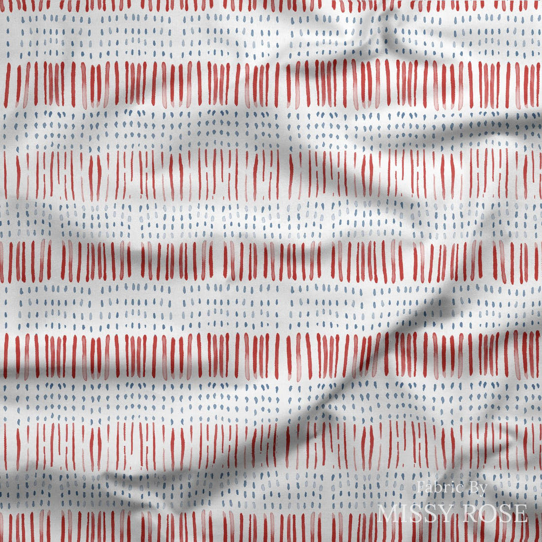 Indy Bloom Fabric Liberty Flag 03 draped fabric mockup - custom printed fabric by the metre | Fabric by Missy Rose