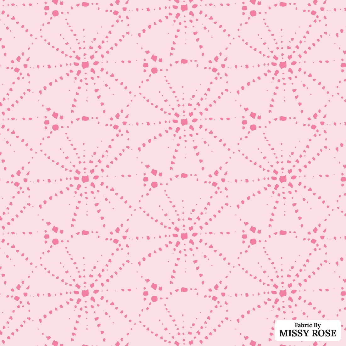 Indy Bloom Fabric Mermaid Lagoon Sandy Urchin Blush 09 flat view of the printed design | Fabric by Missy Rose