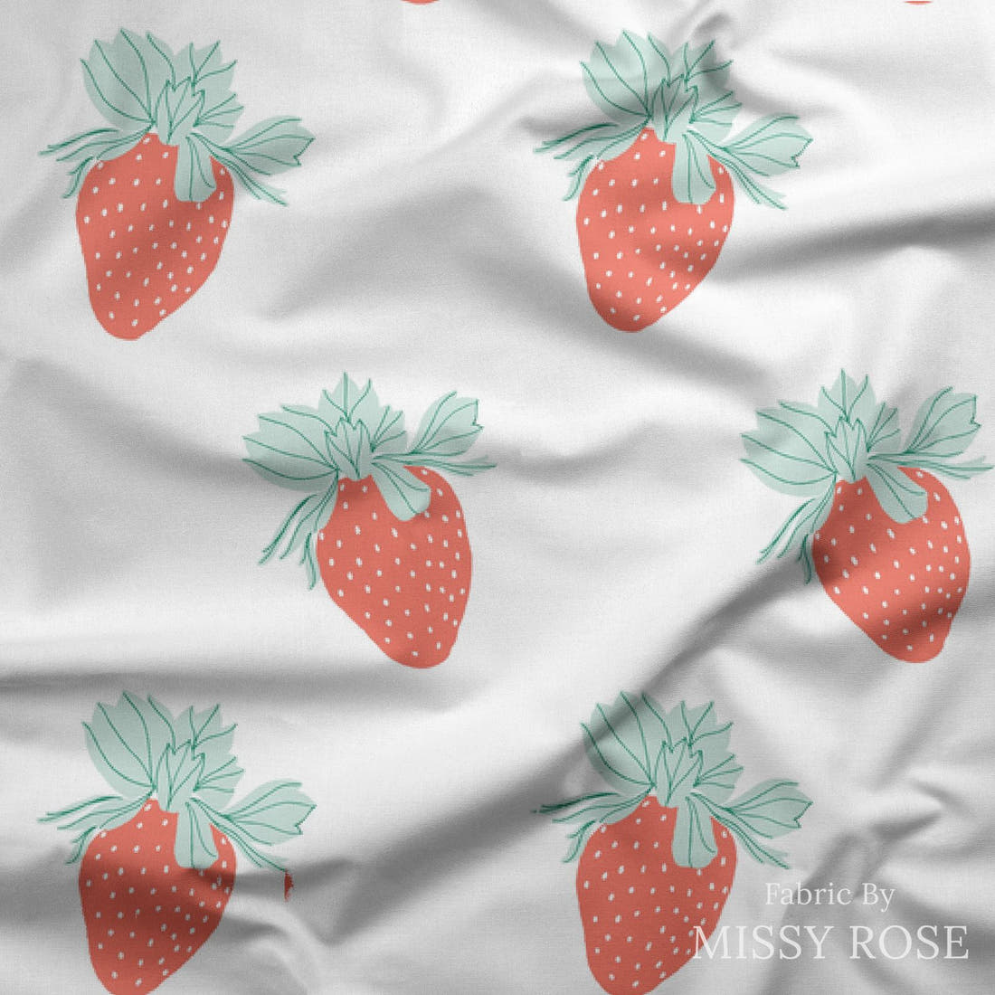 Indy Bloom Fabric Retro Summer Bliss 13 draped fabric mockup - custom printed fabric by the metre | Fabric by Missy Rose