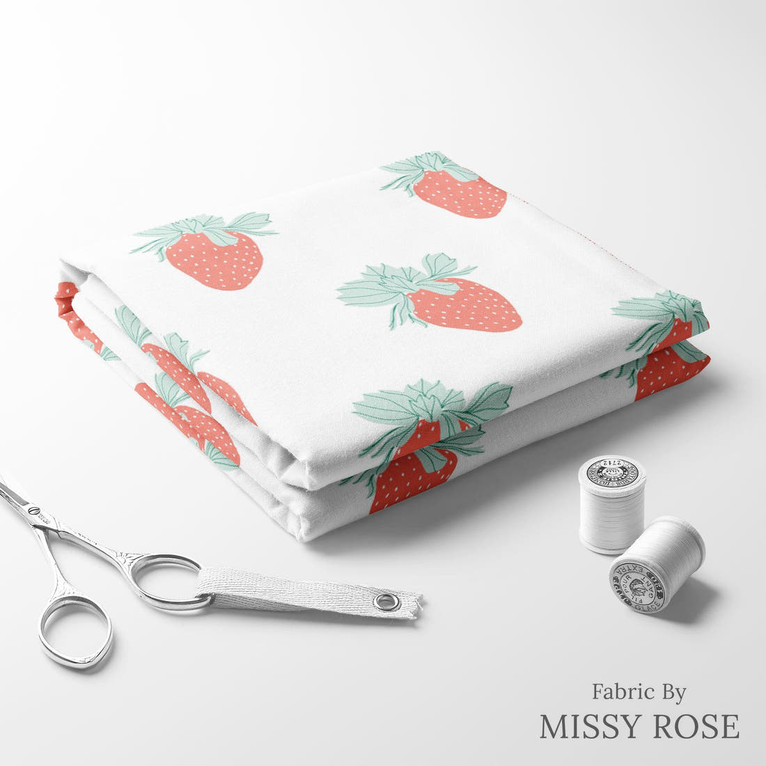Indy Bloom Fabric Retro Summer Bliss 13 folded fabric stack with matching thread - pre-order fabric Australia | Fabric by Missy Rose