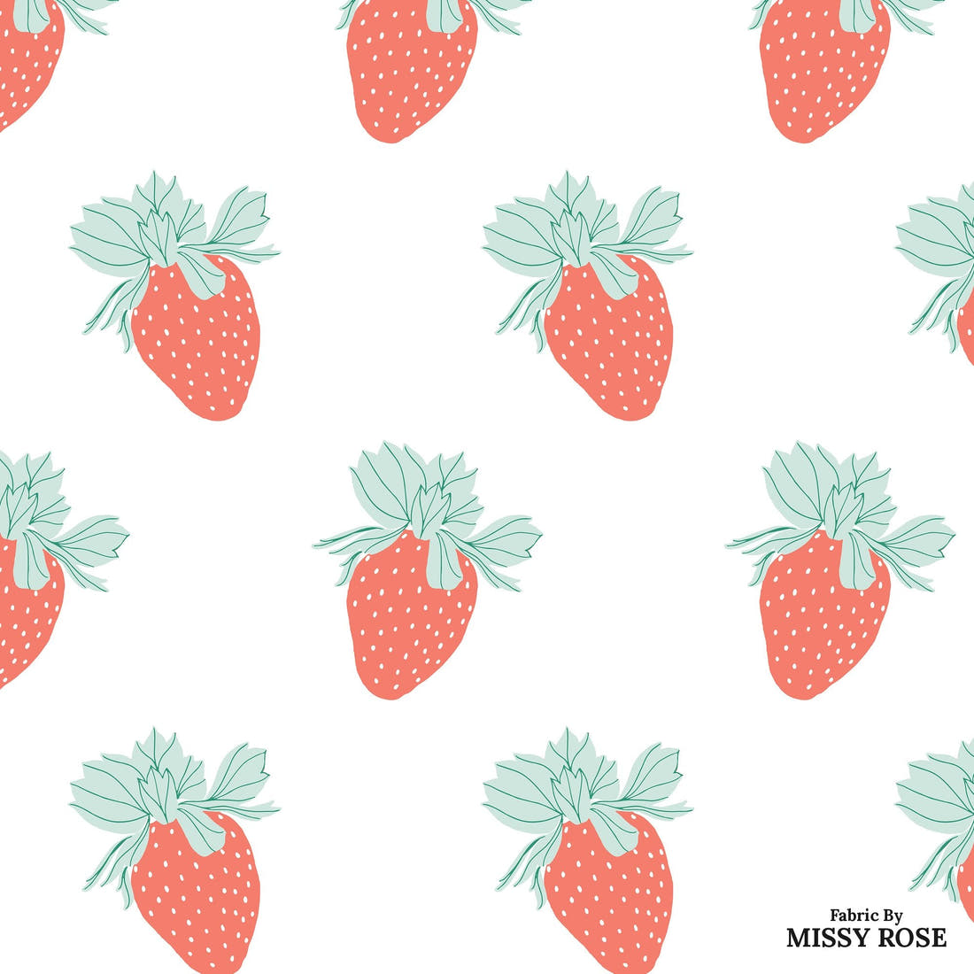 Indy Bloom Fabric Retro Summer Bliss 13 flat view of the printed design | Fabric by Missy Rose