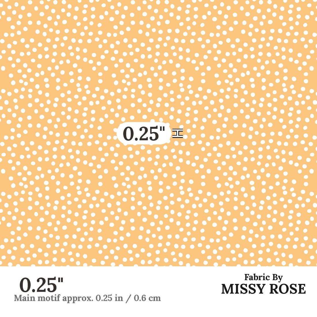 Indy Bloom Fabric Retro Summer Circle 19 0.25 inch print scale guide | Fabric by Missy Rose