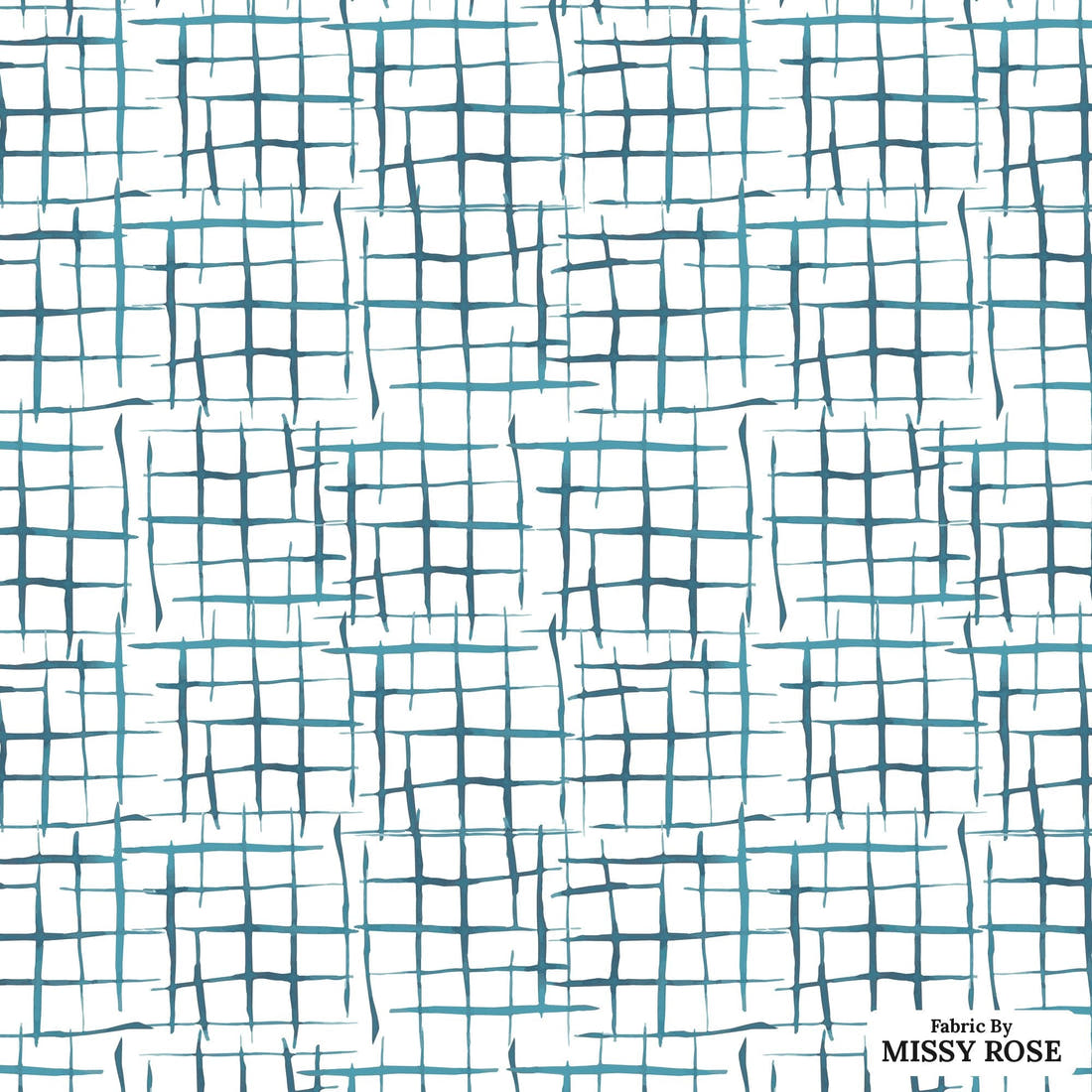 Indy Bloom Fabric Shibori Cross Hatch 04 flat view of the printed design | Fabric by Missy Rose