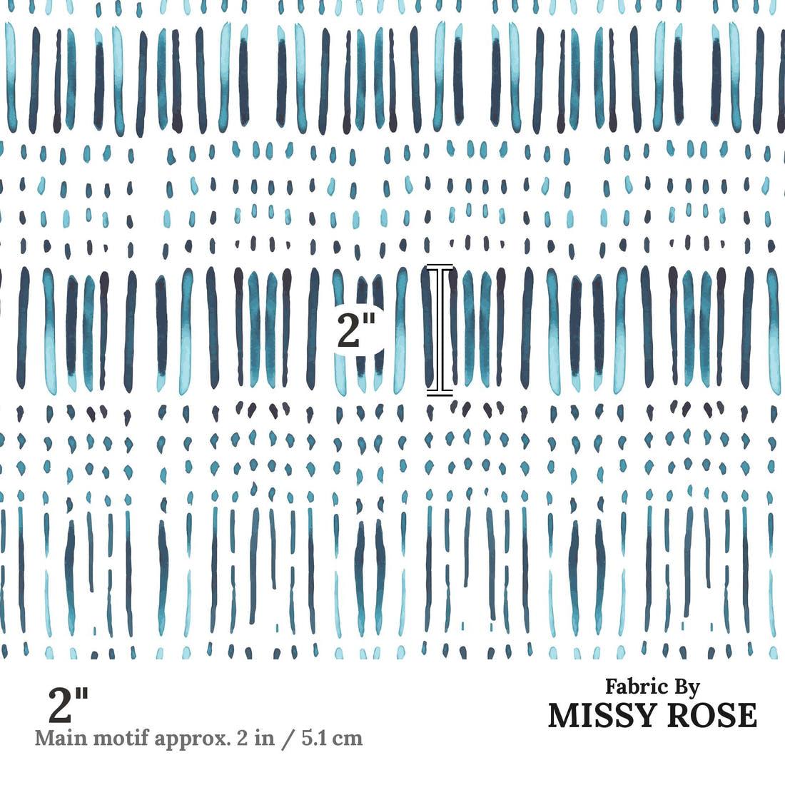 Indy Bloom Fabric Shibori Sticks and stones 09 2 inch print scale guide | Fabric by Missy Rose