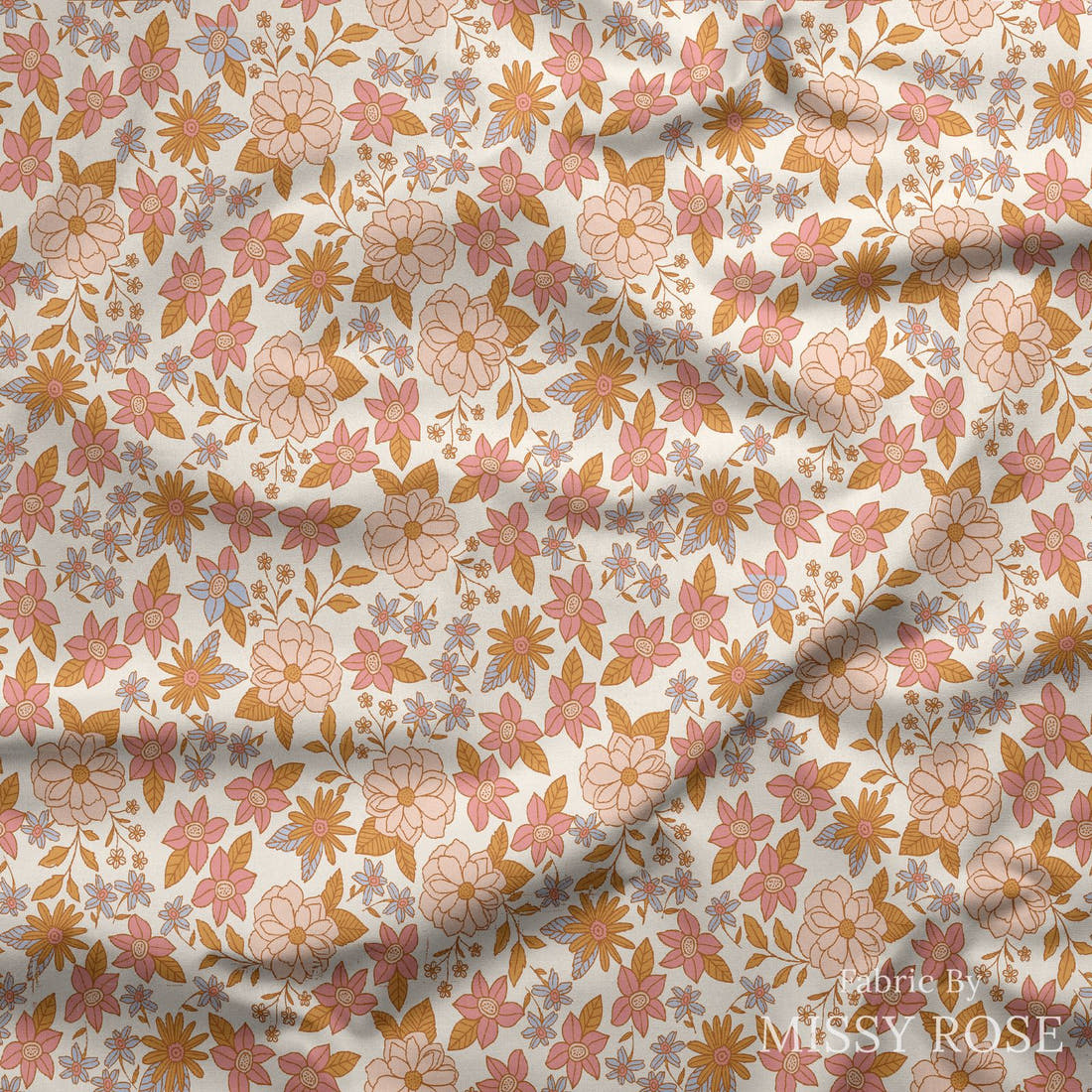 Indy Bloom Fabric Sucker For You Penelope 01 draped fabric mockup - custom printed fabric by the metre | Fabric by Missy Rose