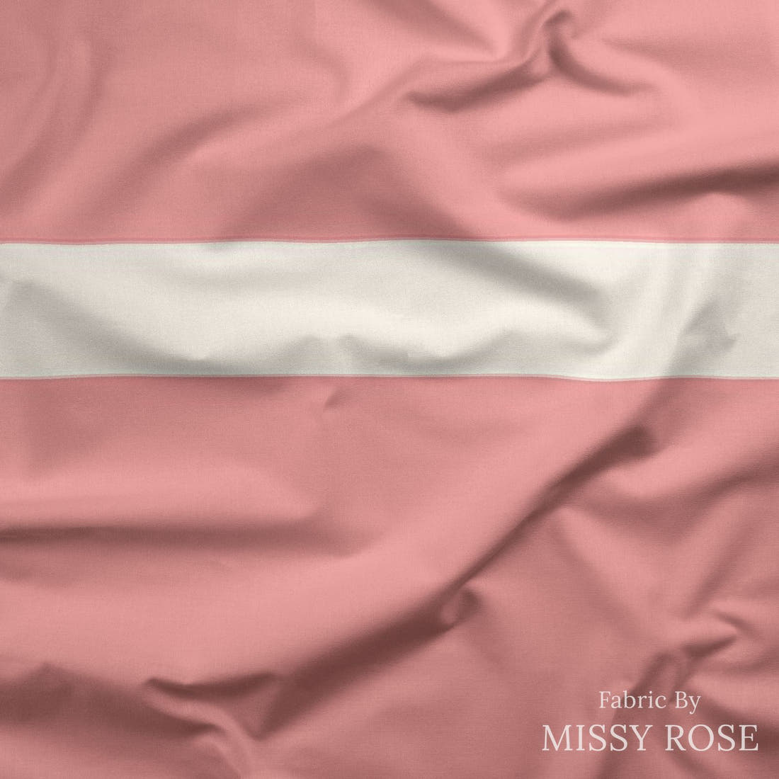 Indy Bloom Fabric Sucker For You Stripes in Bubblegum 14 draped fabric mockup - custom printed fabric by the metre | Fabric by Missy Rose