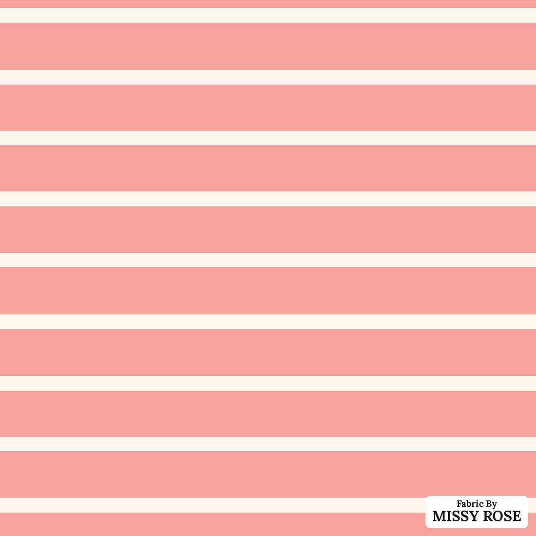 Indy Bloom Fabric Sucker For You Stripes in Bubblegum 14 flat view of the printed design | Fabric by Missy Rose