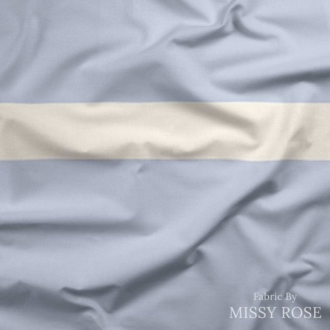 Indy Bloom Fabric Sucker For You Stripes in Periwinkle 16 draped fabric mockup - custom printed fabric by the metre | Fabric by Missy Rose
