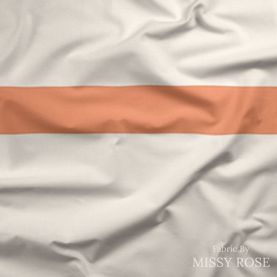 Indy Bloom Fabric Sucker For You Sweet Stripes in Valentine 20 draped fabric mockup - custom printed fabric by the metre | Fabric by Missy Rose