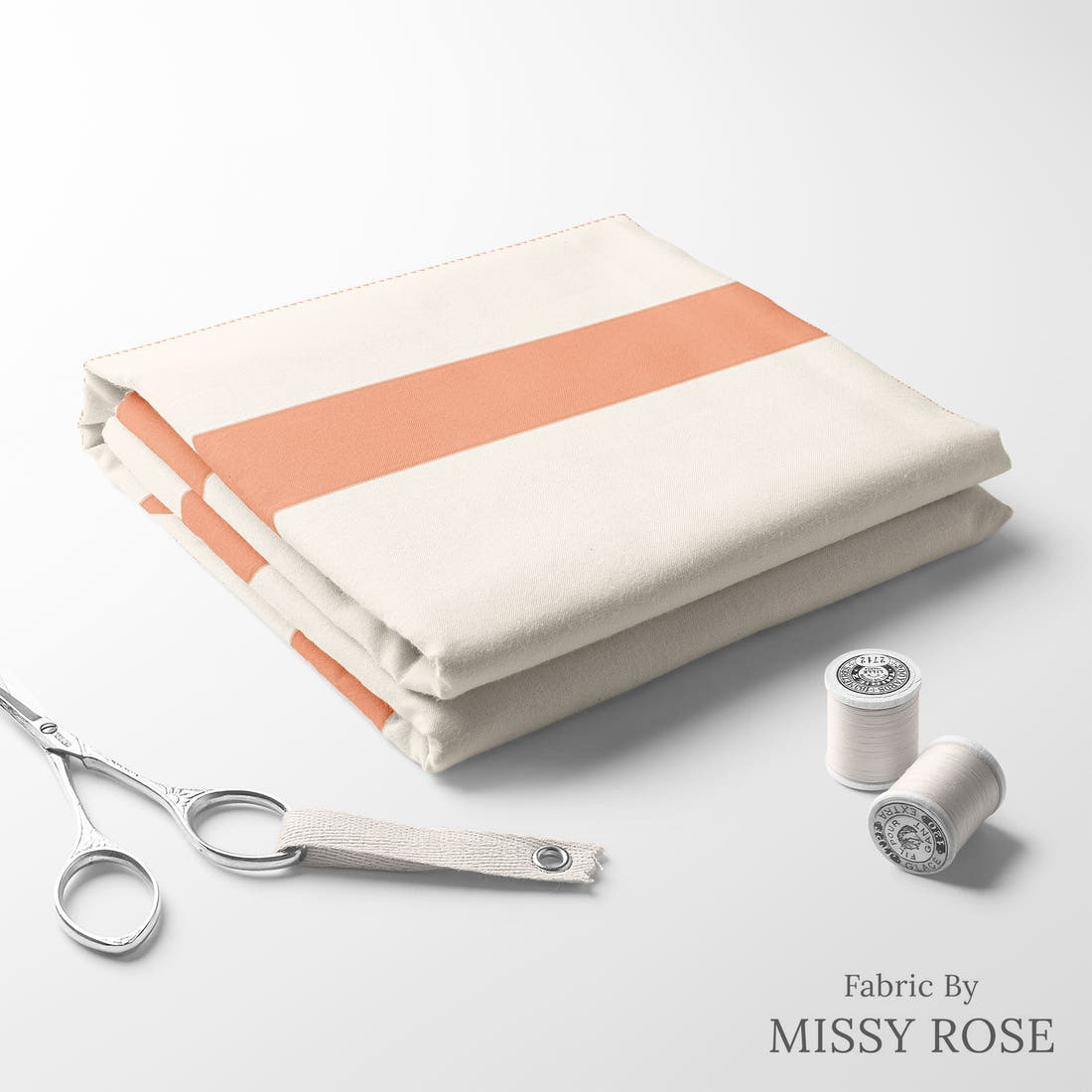 Indy Bloom Fabric Sucker For You Sweet Stripes in Valentine 20 folded fabric stack with matching thread - pre-order fabric Australia | Fabric by Missy Rose