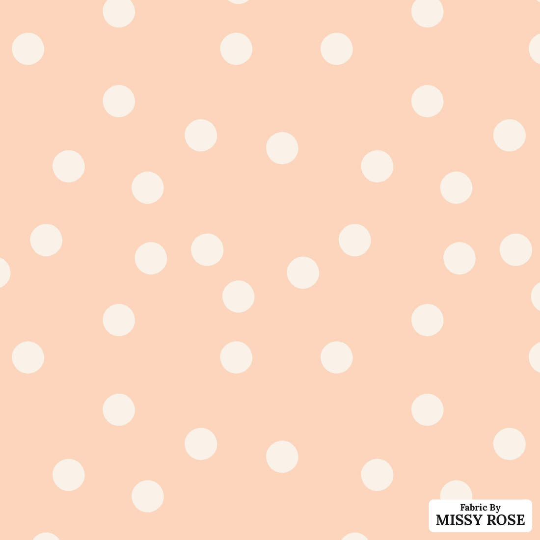 Indy Bloom Fabric Summer Sunshine Dots in Blush 18 flat view of the printed design | Fabric by Missy Rose