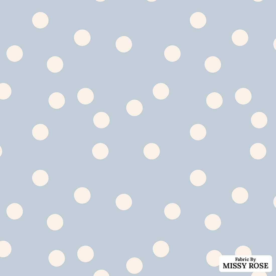 Indy Bloom Fabric Summer Sunshine Dots in Periwinkle 19 flat view of the printed design | Fabric by Missy Rose