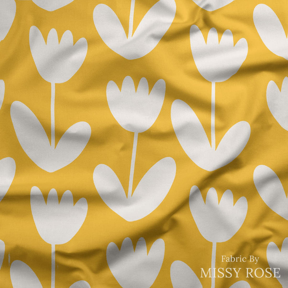 Kristina Forrest 1 draped fabric mockup - custom printed fabric by the metre | Fabric by Missy Rose