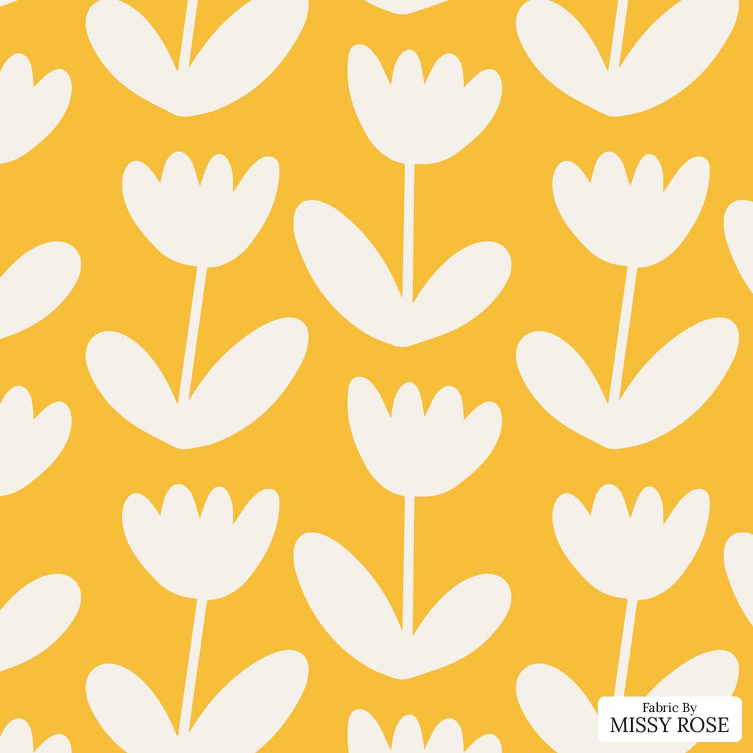 Kristina Forrest 1 - flat view of the print, zoom in for detail | Fabric by Missy Rose